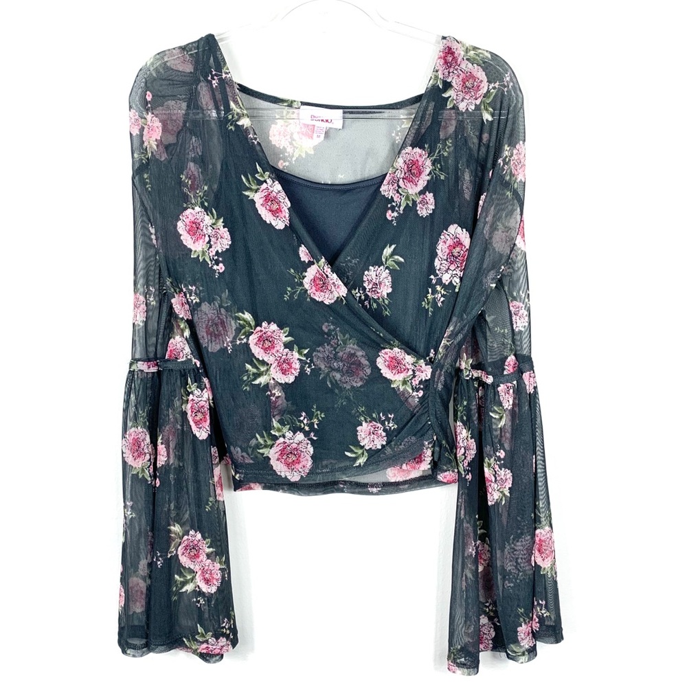 3/$25 BONGO floral belle sleeve top